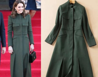 dark green coat uk
