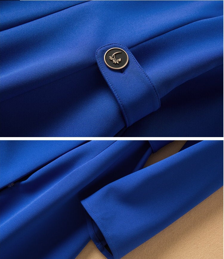 Kate Middleton Royal Blue Coat Dress Occasion Maxi Dress Etsy UK