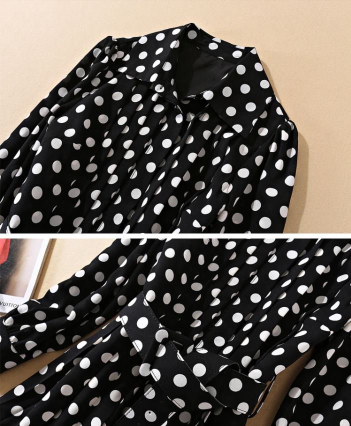 Kate Middleton Polka Dot Dress Duchess of Cambridge Black | Etsy