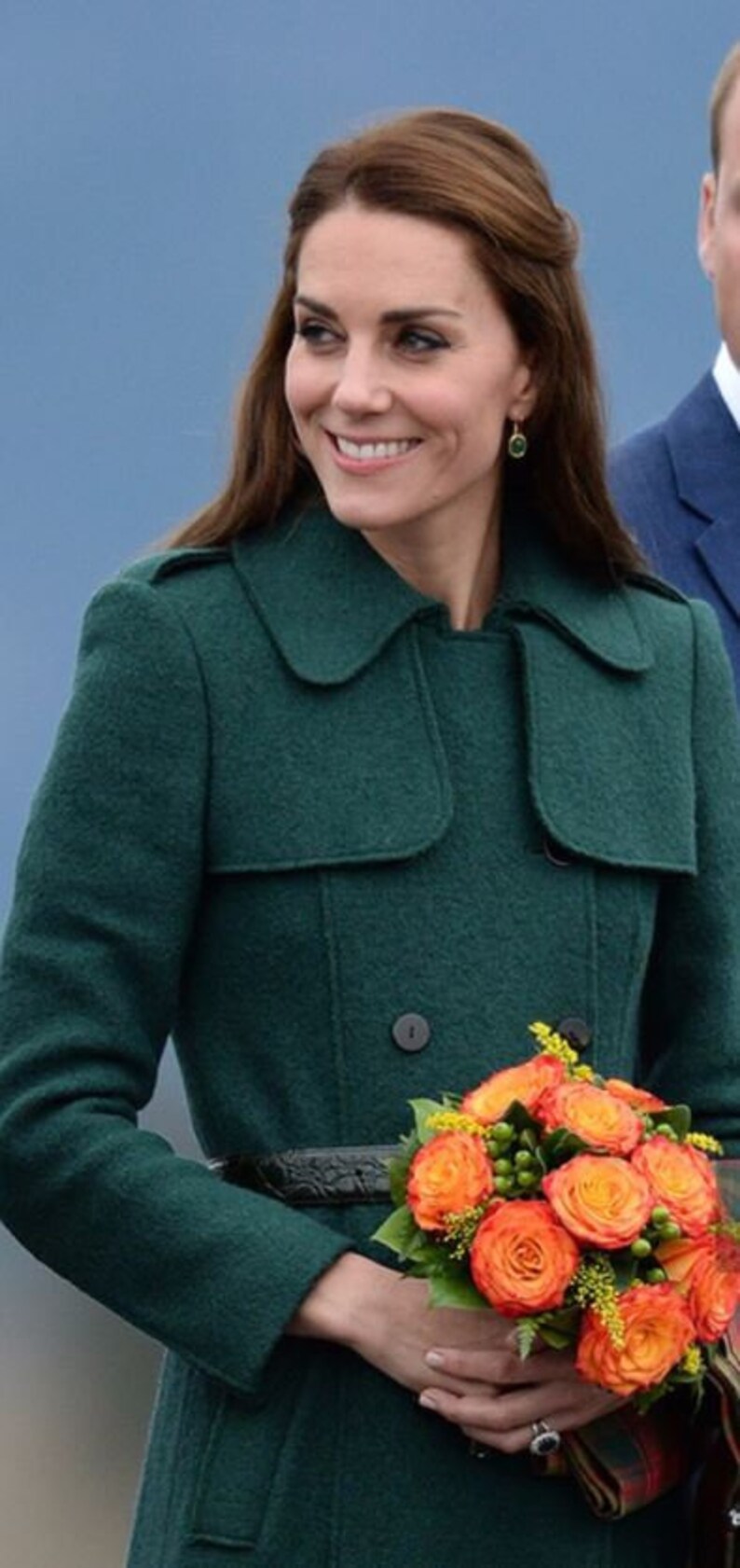 Kate Middleton Green Coat Duchess of Cambridge Forest Emerald | Etsy