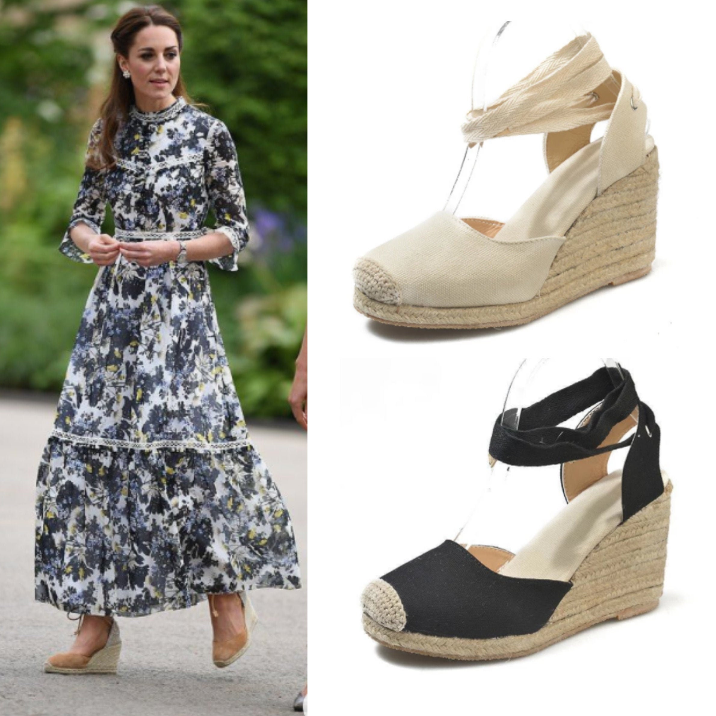 kate middleton espadrille wedges