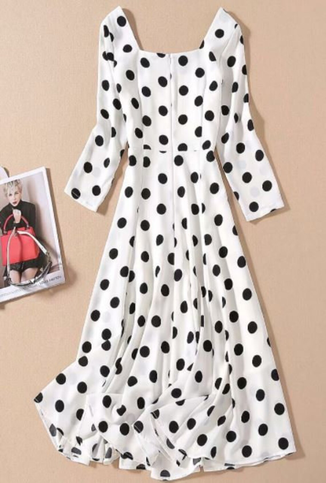 kate middleton black and white polka dot dress
