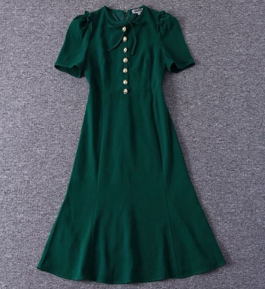 Kate Middleton Green Tea Dress Duchess of Cambridge Emerald | Etsy