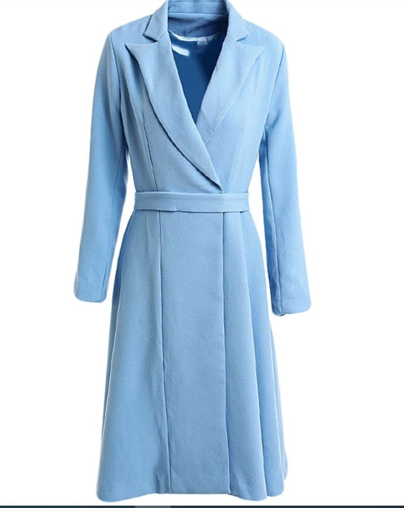 Kate Middleton Light Blue Coat Dress Duchess of Cambridge Etsy