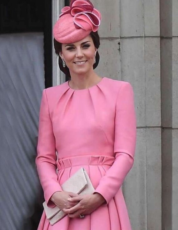 Kate Middleton Occasion Dress Duchess of Cambridge Pink | Etsy