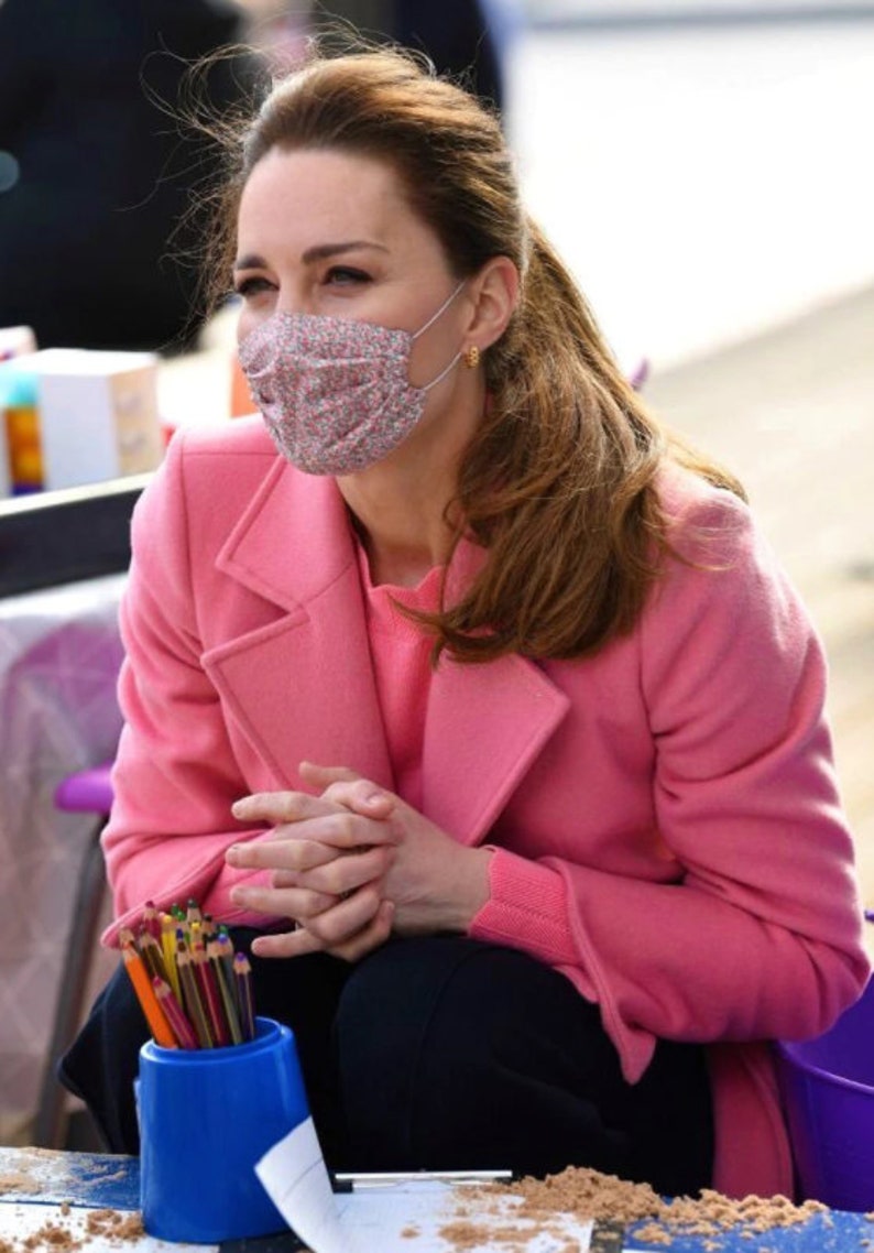 Kate Middleton Pink Coat Jacket Duchess of Cambridge Pink Etsy