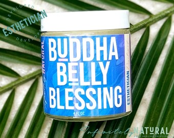 Buddha Belly Blessing-stretch mark inhibiting cream - Esthetician Developed - All Natural Handmade in Small Batches