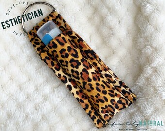 Leopard Print - Lip Balm Fob ONLY - Handmade - Cotton Fabric - Limited Stock Prints - (may vary from picture)