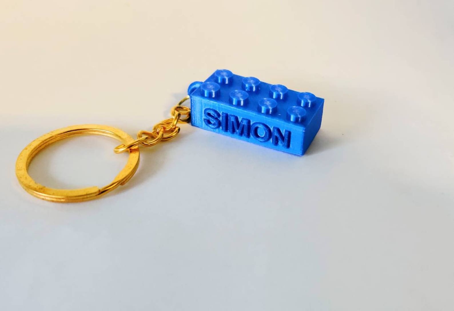 3D printed personalized Lego Brick Keychain. Custom Lego Etsy