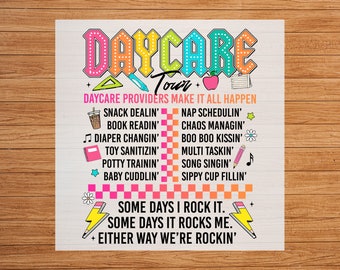 Daycare Tour Teacher DTF Transfer: Easy Iron-On Decal