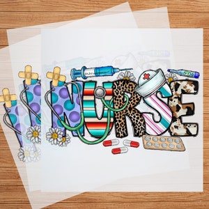 Nurse DTF Transfer: DIY Medical Apparel Iron-on Decal