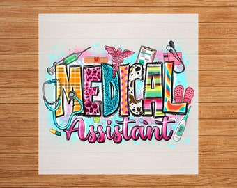 Medical Assistant DTF Transfer: Healthcare Apparel Design