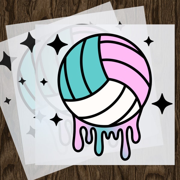 Peace Love Volleyball DTF Transfer, Inspirational Design, Easy Application, Ideal for Fan Gear and Team Spirit, Positive and Durable Style