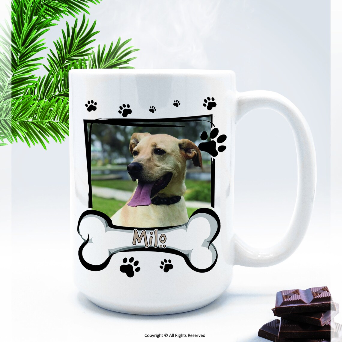 Personalized Pet Mug for Dogs Mug With Text Custom Picture Etsy