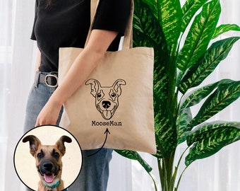 tote bag Custom photo tote tote Personalized tote bag Tote bag Custom Dog Tote Custom Face Tote