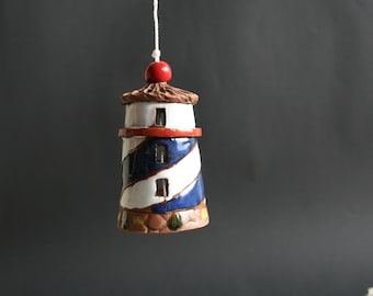 Miniature Lighthouse Bell Ornament| Christmas Tree Ornament