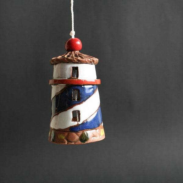 Miniature Lighthouse Bell Ornament| Christmas Tree Ornament