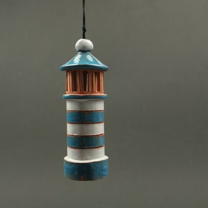 Lighthouse Bell|Miniature Lighthouse Ornament|Patio Decoration|Garden Ornament