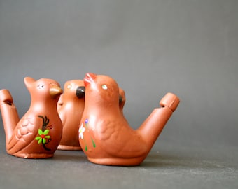2 silbatos de cerámica para pájaros/silbatos de arcilla para pájaros/venta al por mayor disponible