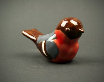 Ceramic Bird Garden Decoration|Handmade Outdoor Bird Figurine|Miniature Bird