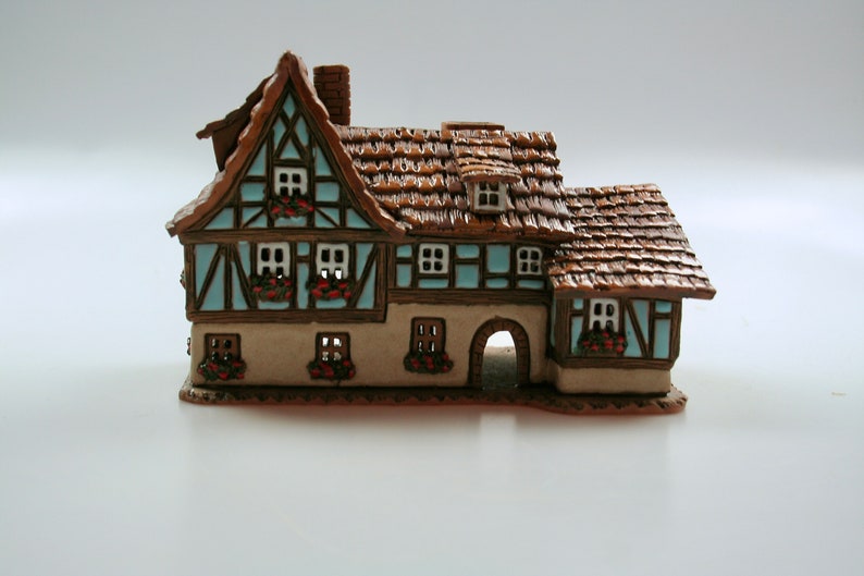Miniature House Candle Holder Ceramic Tealight Holder House Essential Oil Holder Home Living Candles Holders Kromasol Com