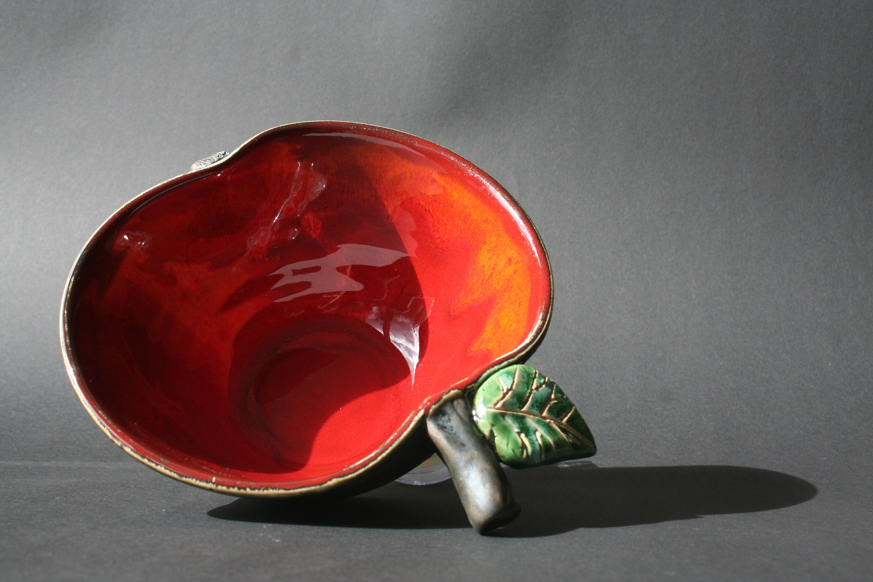 Bol en Céramique Fait à La Main| Bol Forme de Pomme| Unique Fruit