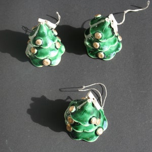 Ceramic Christmas Ornaments Handmade Ceramic Christmas Bells Ceramic Seasonal Decorations image 3