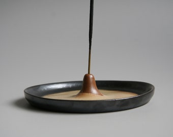 Räucherstäbchenhalter| Einzigartiger Räucherstäbchenhalter| Handgemachter Räucherteller aus Keramik