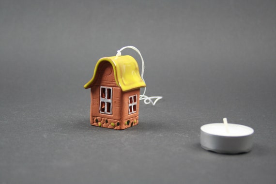water Erfenis moordenaar Miniatuur Huis Bel Handgemaakte keramische bel Het hele jaar | Etsy