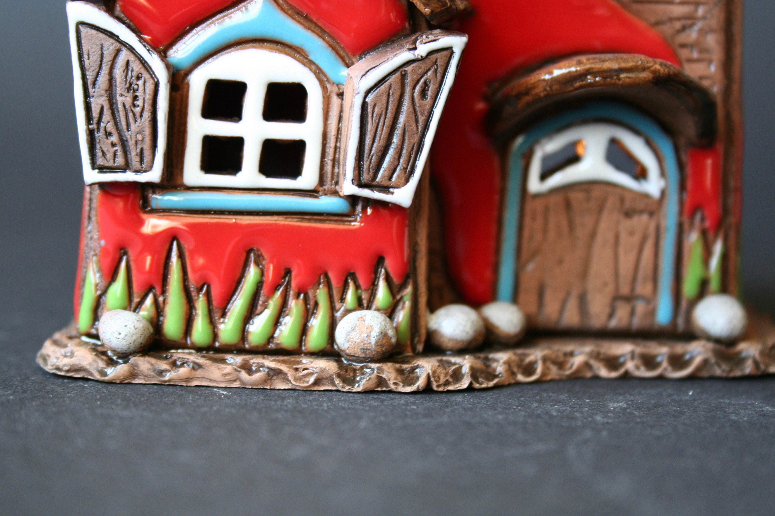 Miniature House Candle HolderCeramic Tealight Holder Etsy