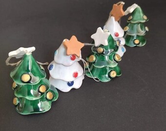 5 Miniature Spruce Mix Bells| Christmas Tree Bells| Ornament