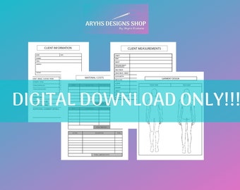 MENSWEAR Custom Consultation PDF Pages - Aryhs Designs Shop - Fashion Designer Consultation Pages For Orders/Appointments