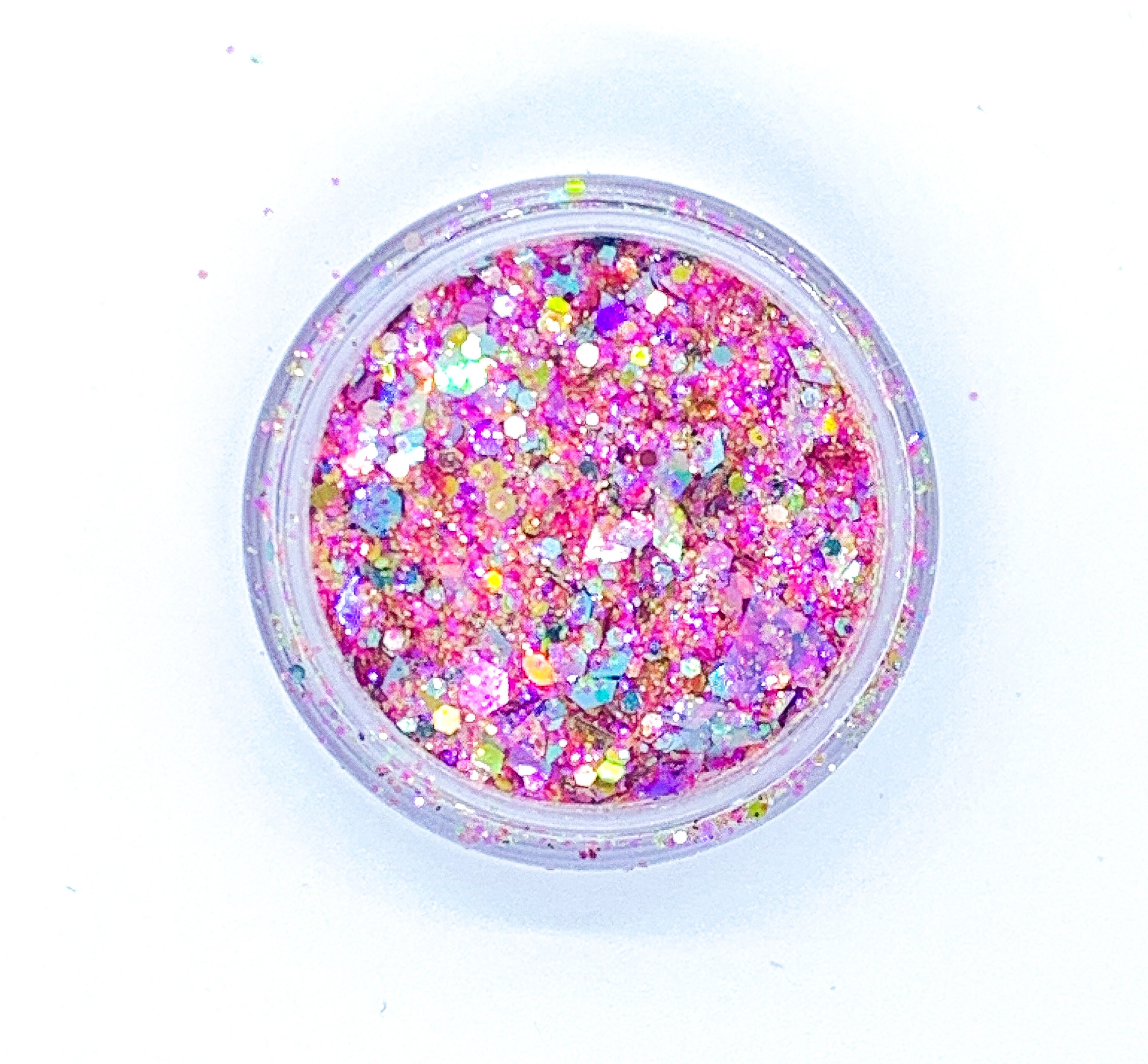 Pink Chunky Glitter Mix, Heart Glitter Mix for Face Body Hair Nail