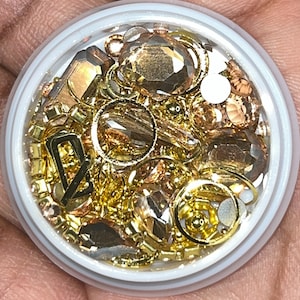 Mixed Rhinestones, Nail Jewelry, Nail Crystals, Nail Beads, Nail Charms, Nail Gems, Nail Art Charms, Nail Studs, Nail Art Studs
