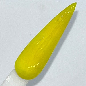 Yellow Acrylic Powder- Neon Yellow Colored Acrylic - Acrylic Powder - Acrylic Nails Yellow Acrylic Dip - Nail Dips - Dips - Yellow Nail Dip