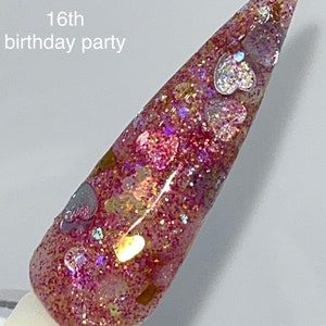 16th Bday Party Acrylic Powder, Dip Powder, Dips, Acrylic Powder for Nails, Dip Powder for Nails, Glitter Acrylic Powder,Acrylic Nail Powder