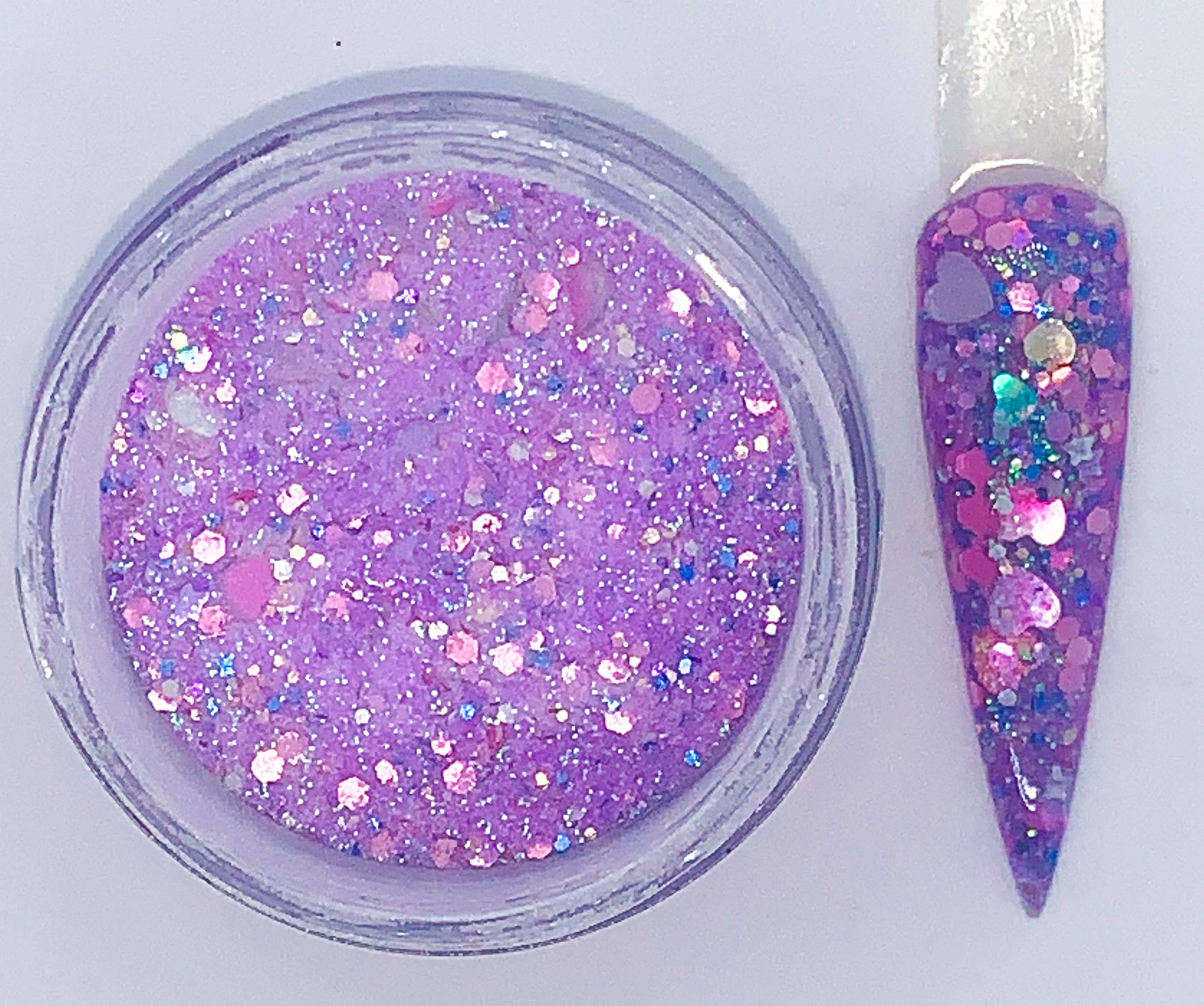 Dreamlover Acrylic Nail Powder Purple Glitter Acrylicglitter Etsy