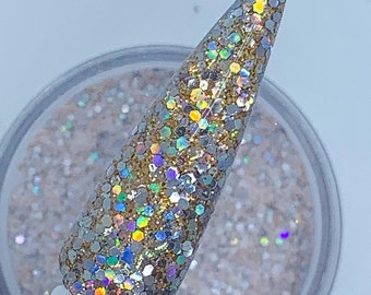 Fame & Fortune Acrylic Powder, Dip Powder, Dips, Acrylic Powder for Nails, Dip Powder for Nails, Glitter Acrylic Powder, Acrylic Nail Powder