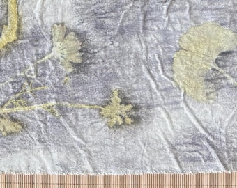 Botanical Tea Runner- Handmade Altar Cloth, Eco Print Table Runner