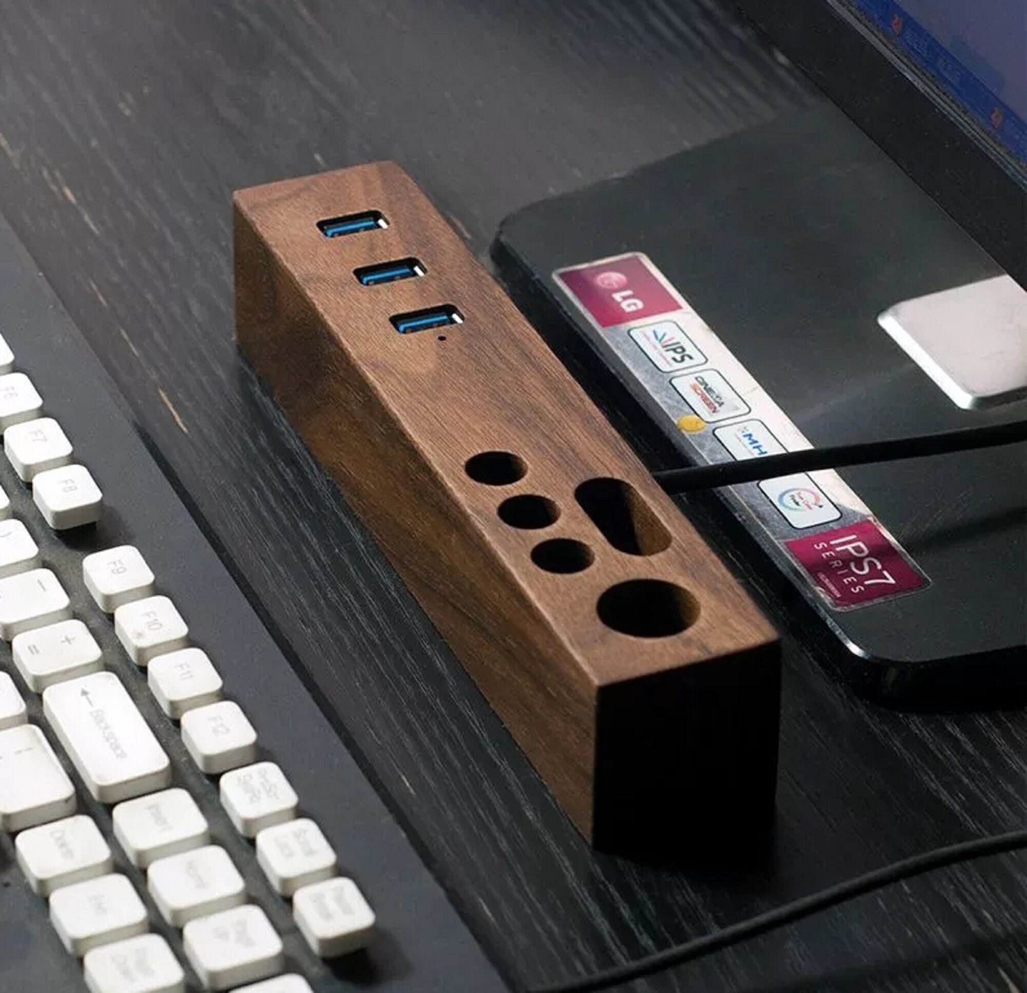 Personalized Wooden USB Hub 3.0 Multi USB 3.0 Hub Custom USB Etsy