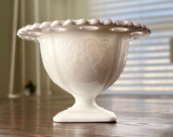 Vintage Milk Glass soy wax candle in aroma of your choice