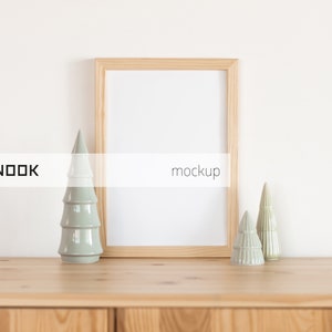 Maqueta de Navidad, Maqueta de marco de Navidad, Maqueta de marco, Maqueta de marco A4, Maqueta de póster, Maqueta de impresión, Maqueta Psd, Maqueta de marco vertical