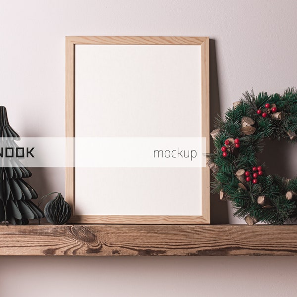Christmas Mockup, Christmas Frame Mockup, Mock Up Frame, A4 Frame Mockup, Poster Mockup, Print Mockup, Mockup Psd, Vertical Frame Mockup