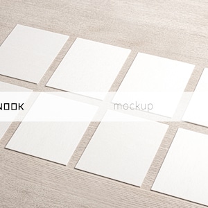 Flashcards mockup, kaart mockup, visitekaartje mockup, uitnodiging mockup, briefpapier mockup, eenvoudige kaart mockup, print mockup, mockup Psd,