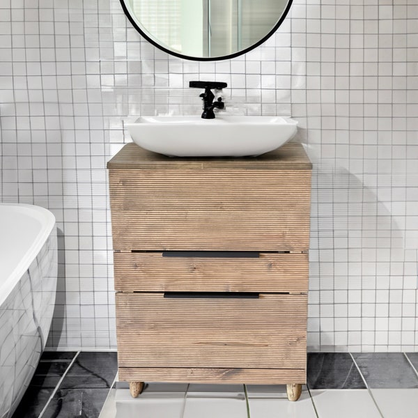 Mid Century Bathroom Vanity - Etsy