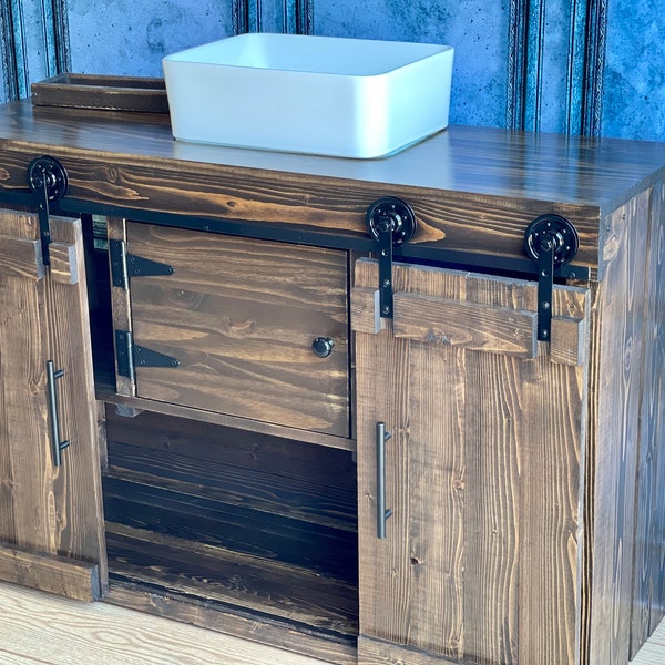 Barn Wood Vanity Etsy