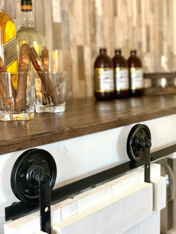 Wine Console Cabinet Crescent Solid Oak Wine Rack Console Table Made