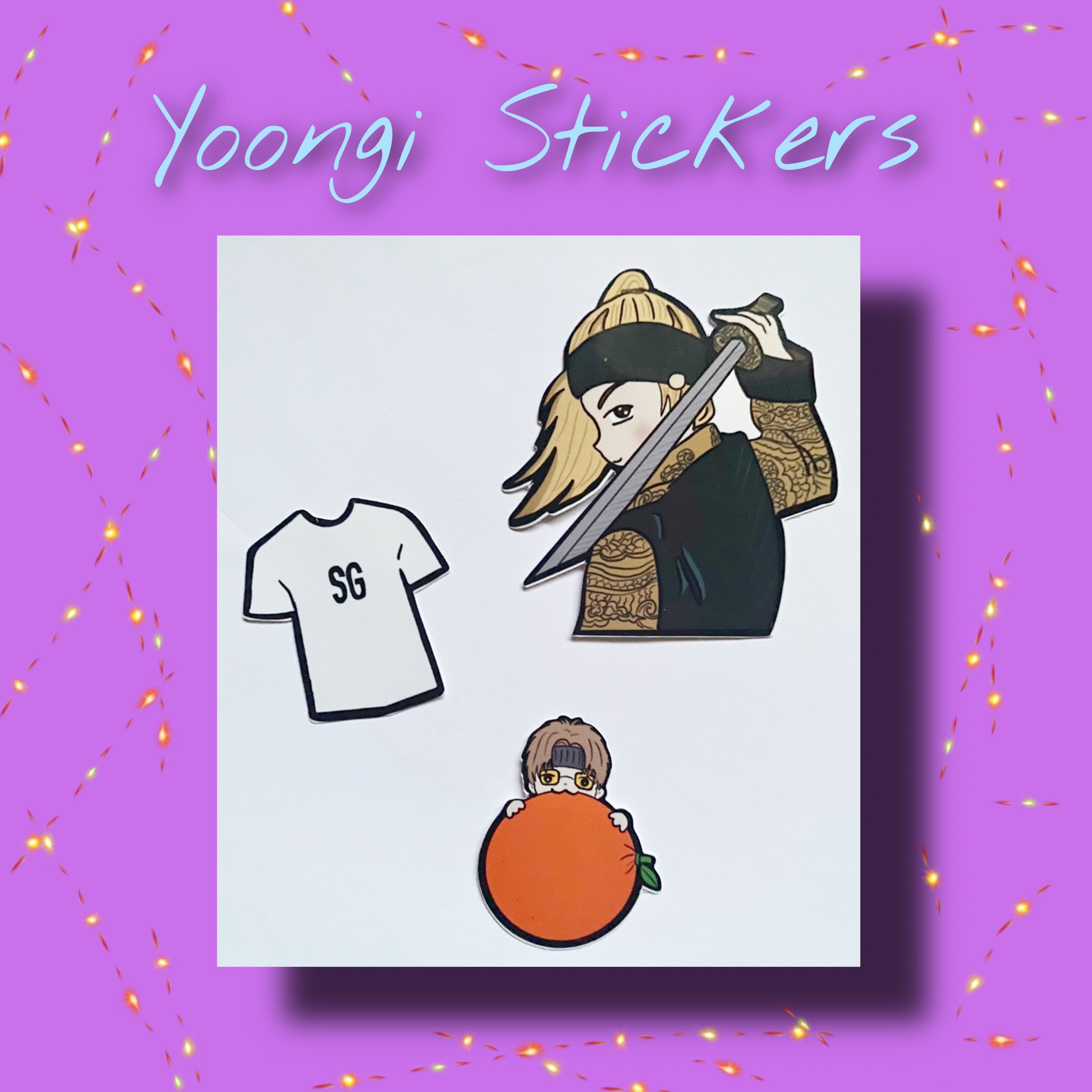 Bts Stickers Yoongi | Etsy