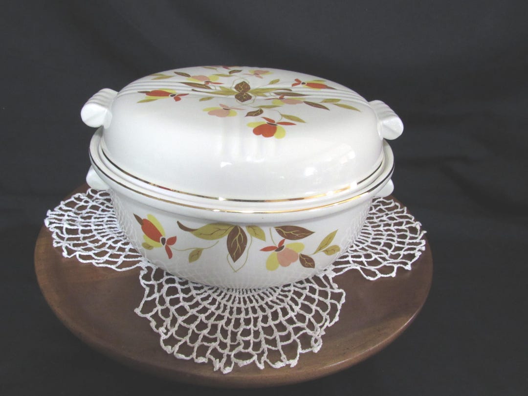 Hall Superior Jewell Tea Autumn Leaf 2 Qt Radiance Covered Casserole ...