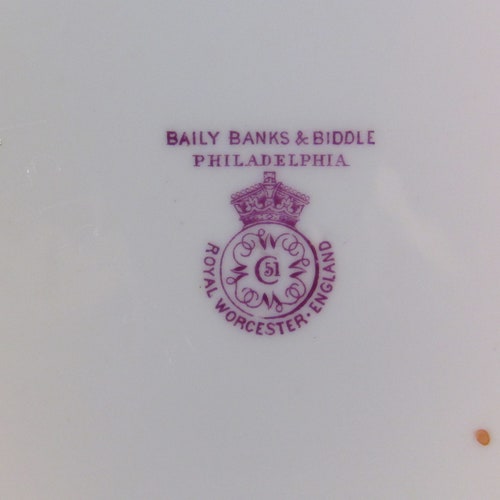 Baily Banks & Biddle Royal Worcester 6